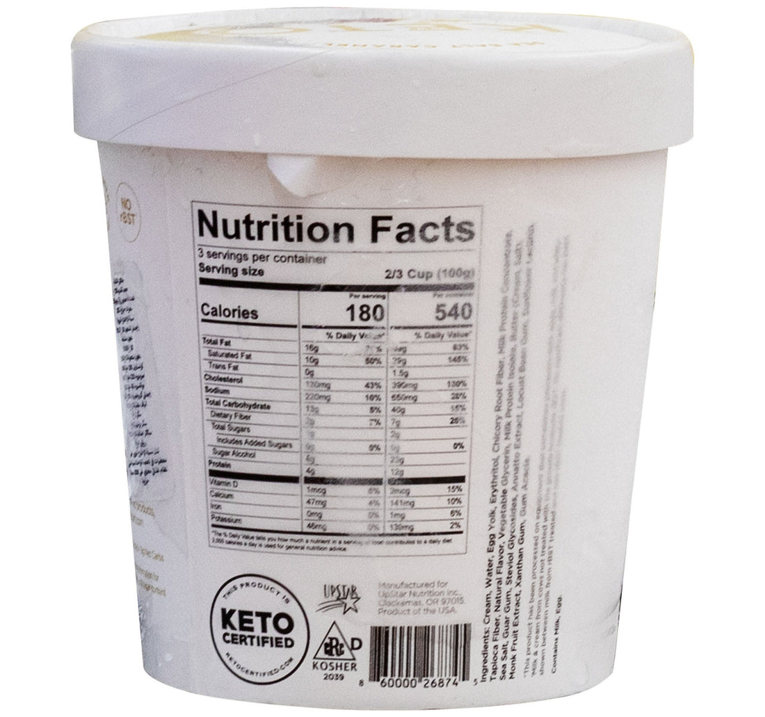 Keto Pint No Added Sugar Sea Salt Caramel Ice Cream 473 ml