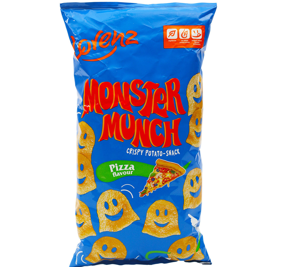 Lorenz Chips Monster Munch Pizza Flavour Crispy Potato Snack 75 g