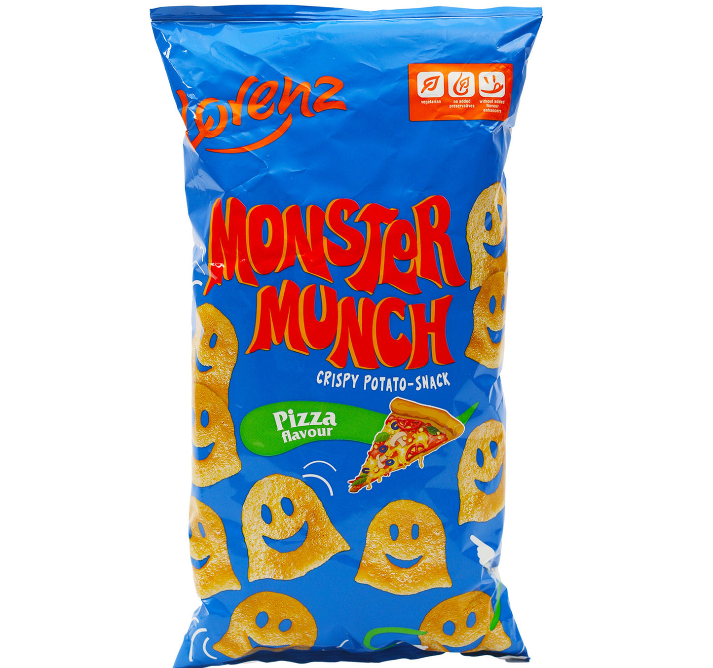 Lorenz Chips Monster Munch Pizza Flavour Crispy Potato Snack 75 g