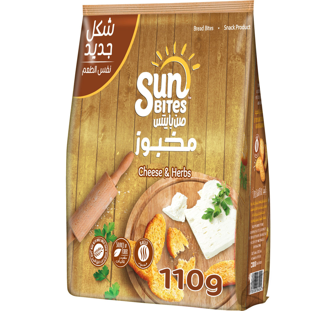 قطع خبز سن بايتس بالجبنة والأعشاب 110 غرام