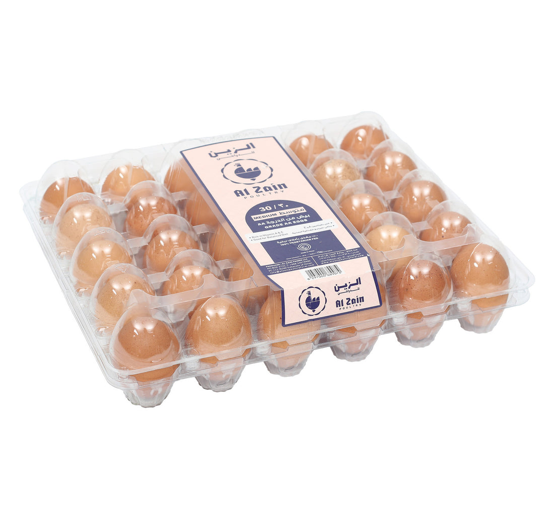 بيض الزين متوسط البني درجة AA 30 قطعة