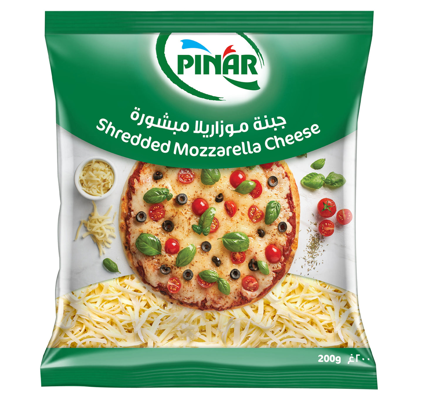 Pinar Shredded Mozzarella Cheese 200 g