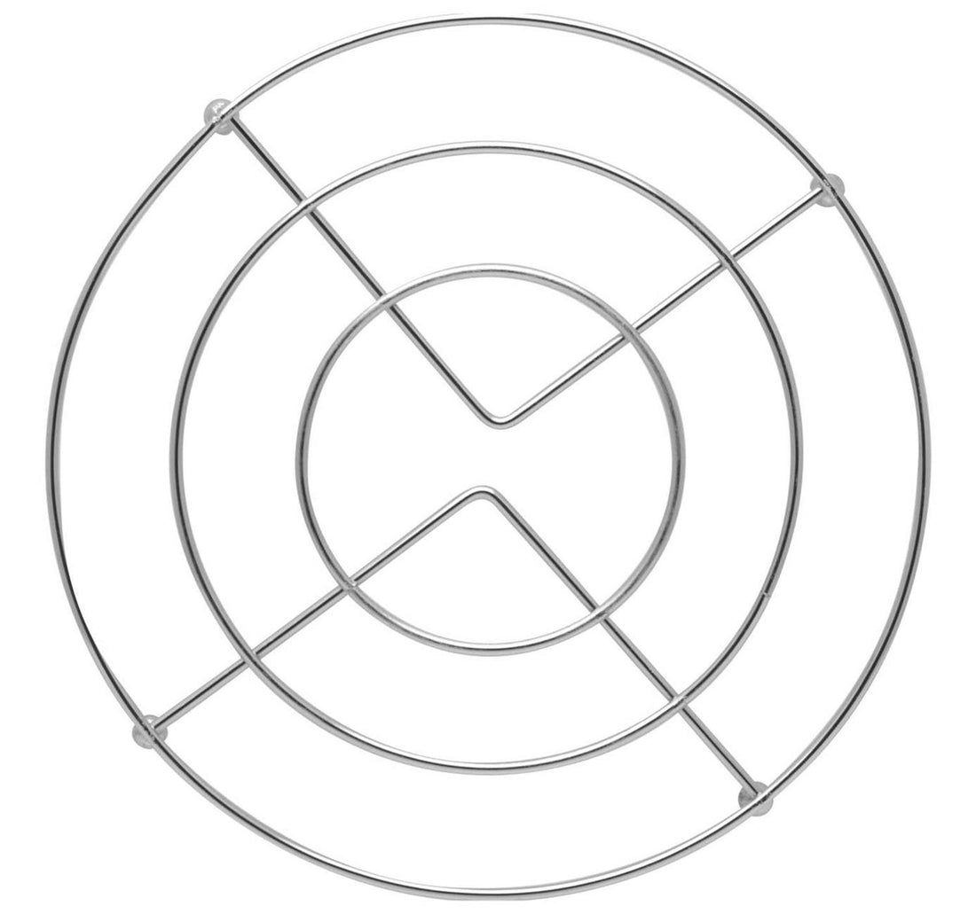 Raj Steel Hot Stand, Large, Silver, CHS004