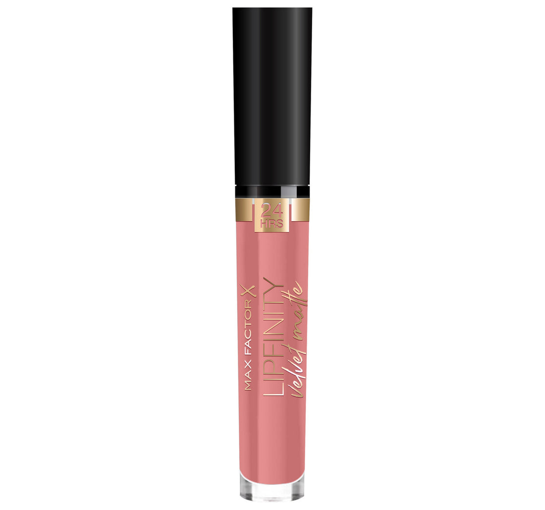 Max Factor Lipfinity Velvet Matte Liquid Lipstick, 045 Posh Pink, 3.5 ml