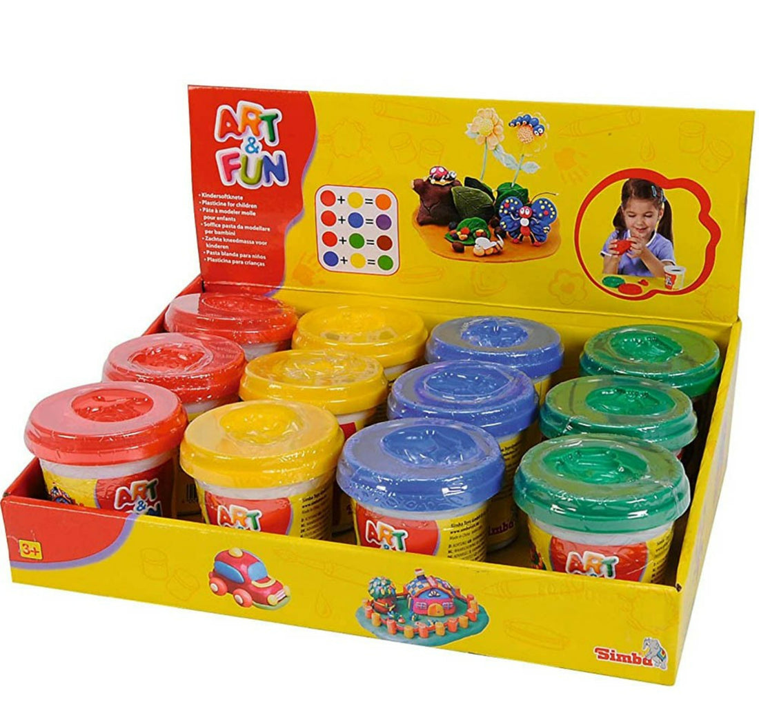 Simba Art & Fun Soft Dough Pots In Display