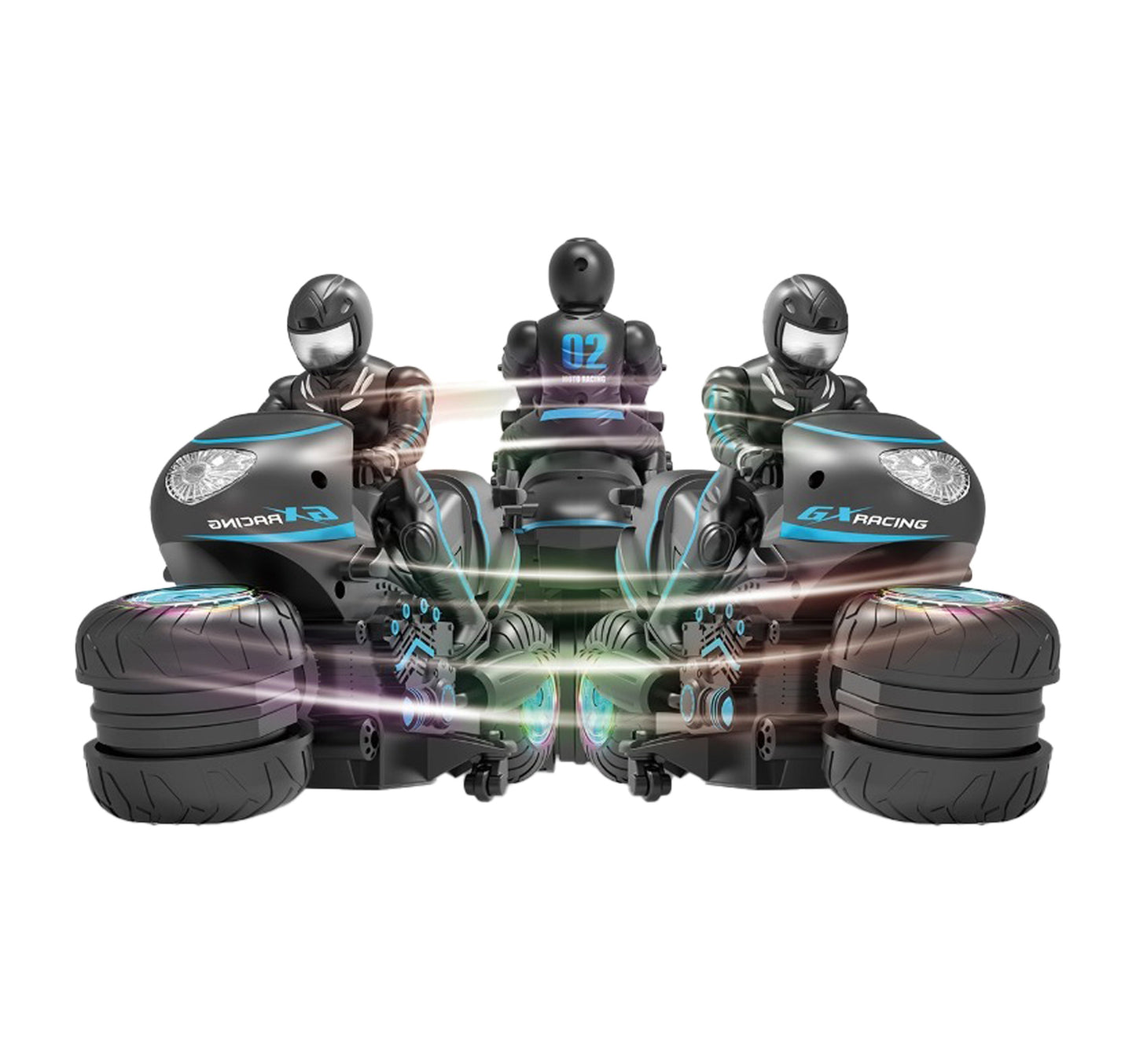 Skid Fusion Remote Control Stunt Motorcycle SY002