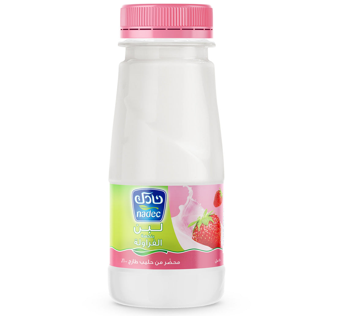 Nadec Flavored Laban Strawberry 180 ml
