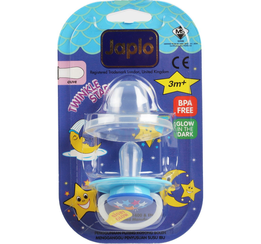 Japlo Twinkle Star Olive Baby Soother 3m+ 1 pc