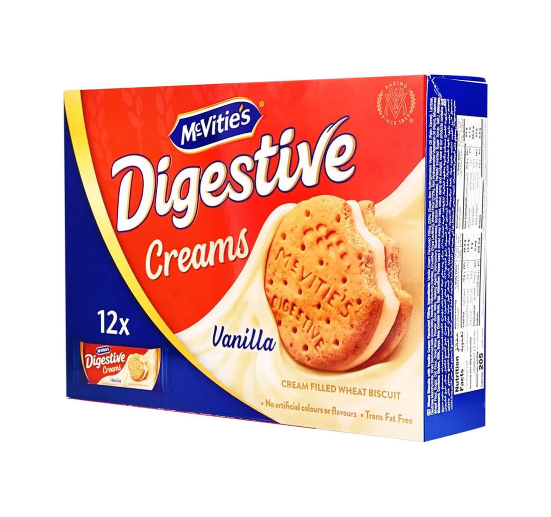 McVitie's Digestive Creams Vanilla Filled Wheat Biscuit 12 x 40 g