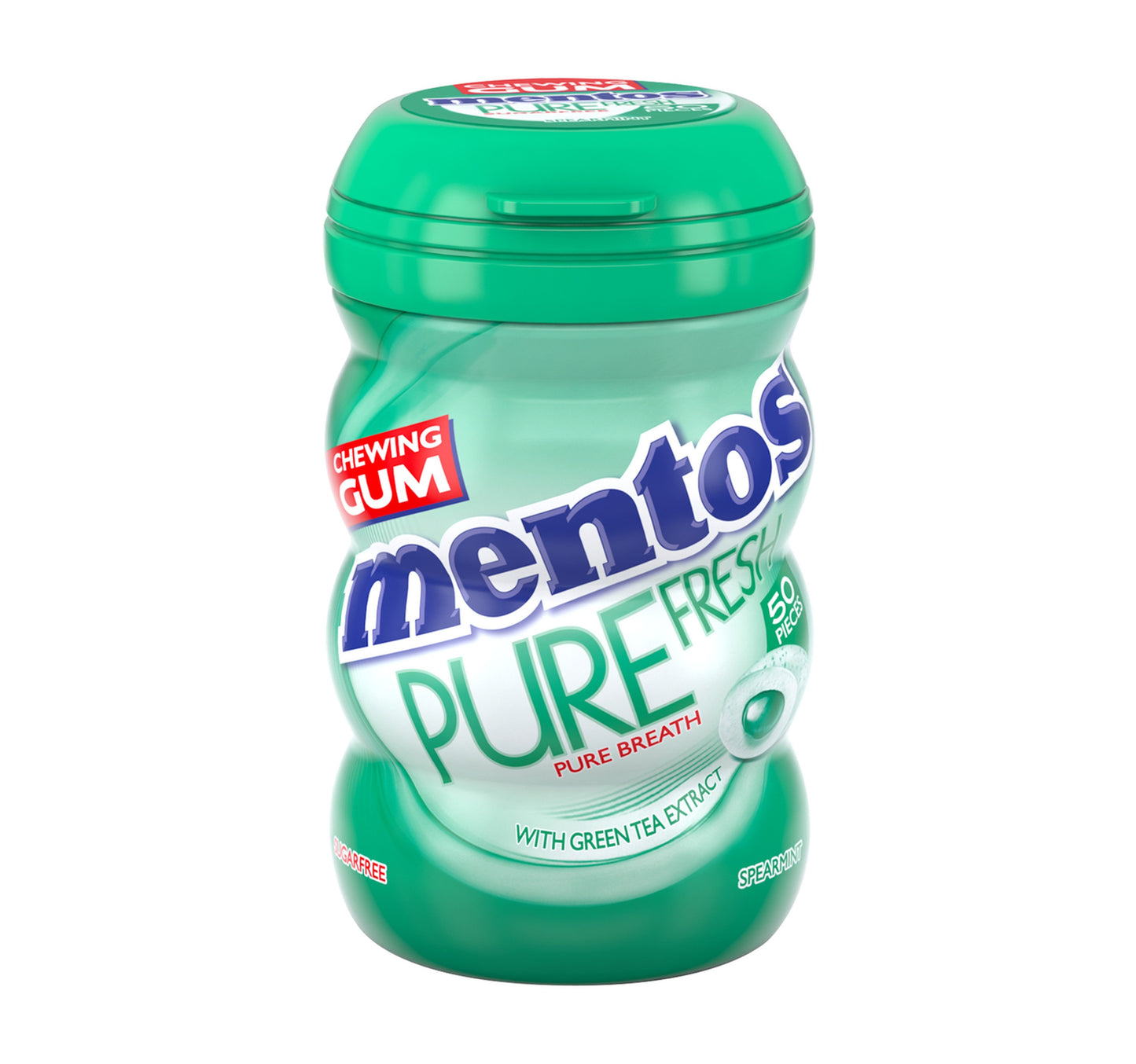 Mentos Pure Fresh Sugar Free Spearmint Flavour Chewing Gum 50pcs