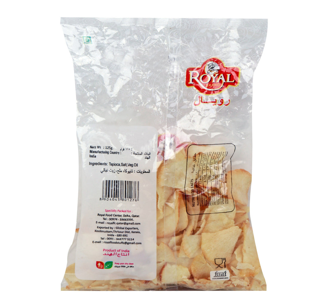 Royal Tapioca Chips Plain 125 g