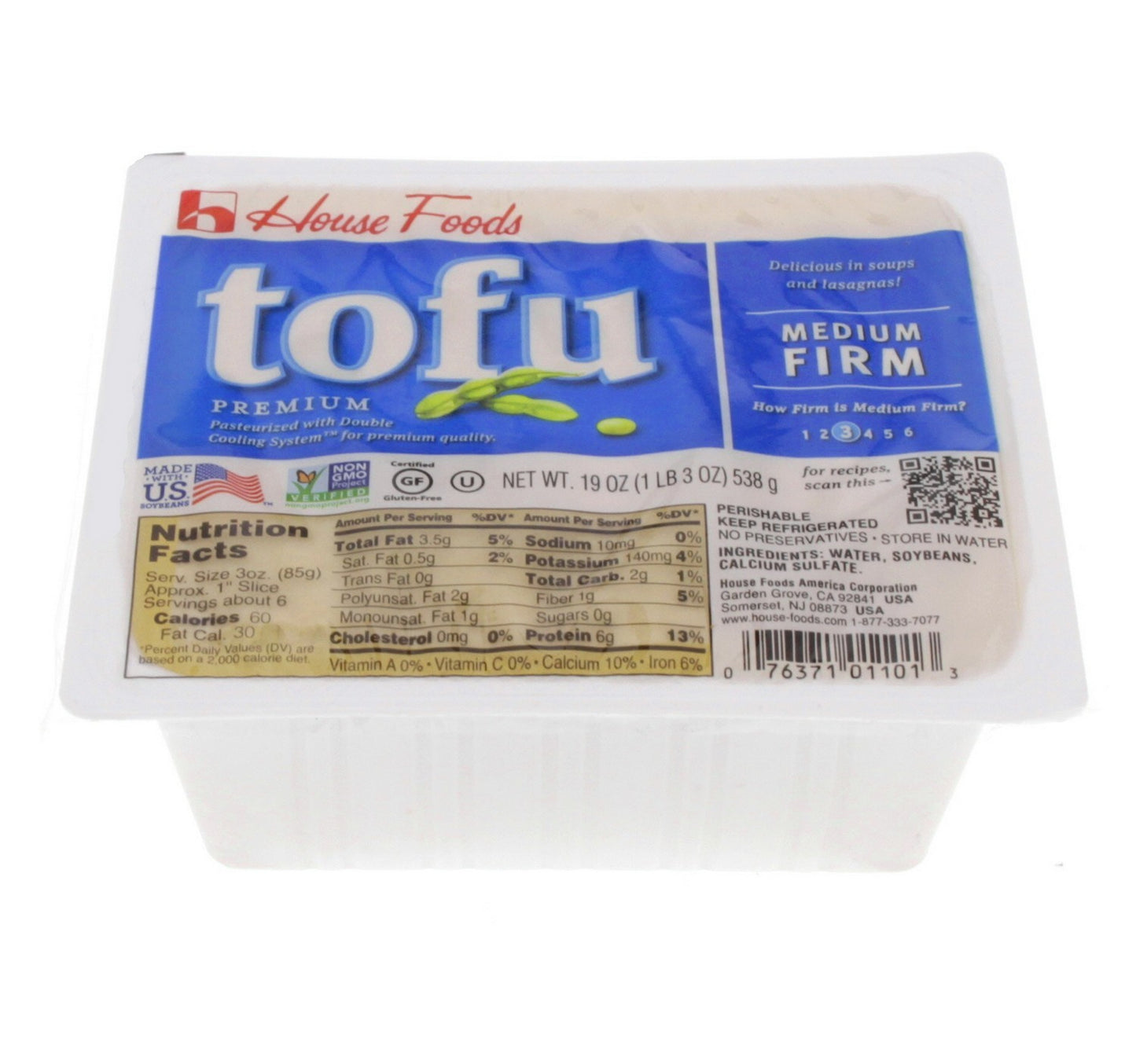 House Foods Tofu Medium 538 g
