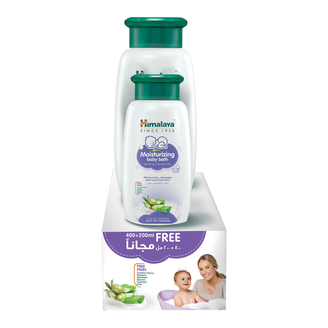 Himalaya Moisturizing Baby Bath 400 ml + 200 ml