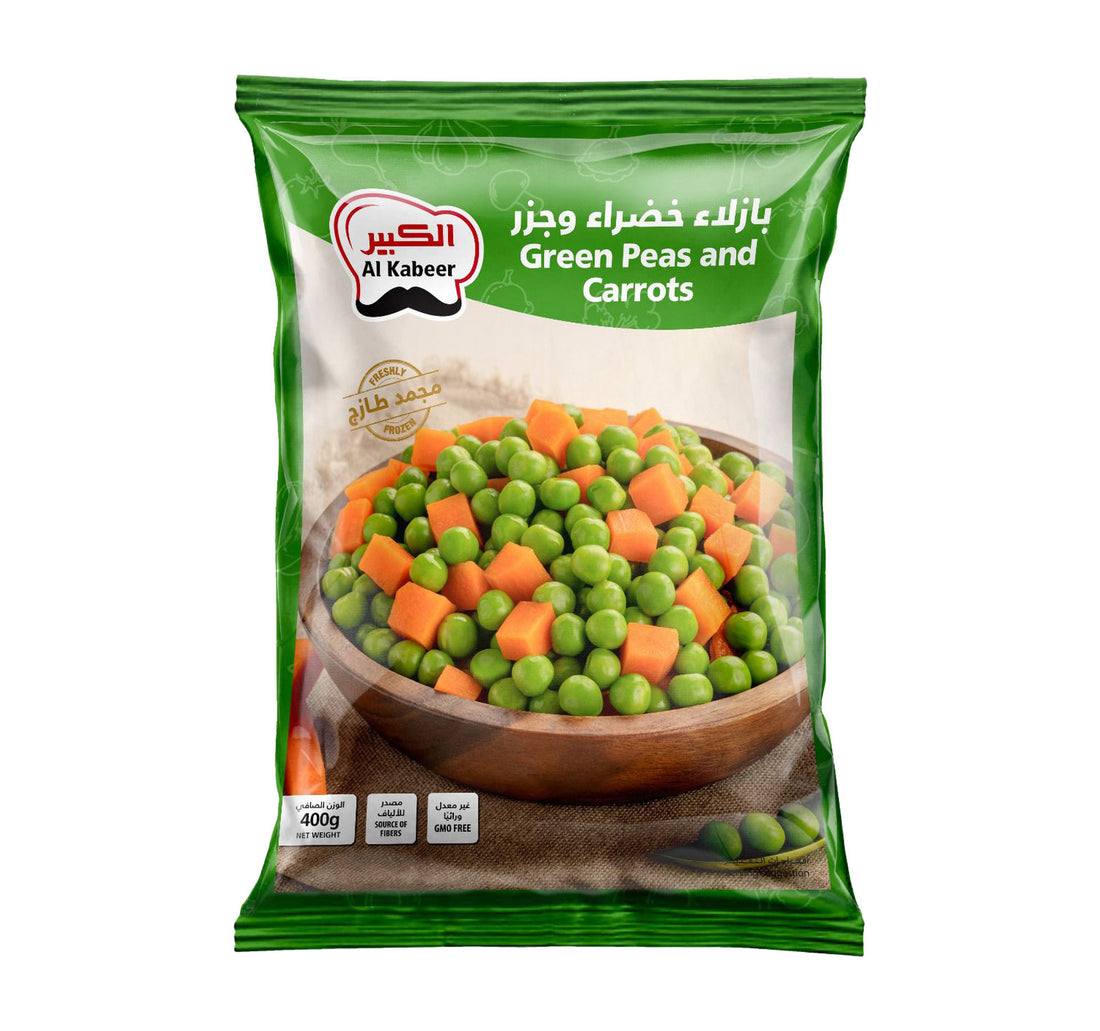 Al Kabeer Green Peas & Carrots Value Pack 3 x 400 g
