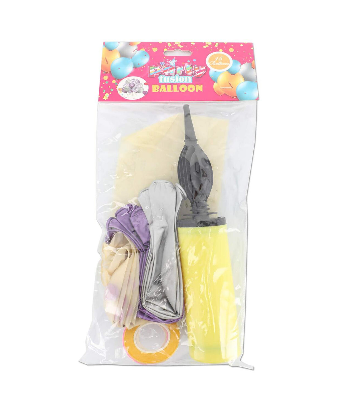 بالون بارتي فيوجن ميتاليك ميكس YK2206 15 قطعة