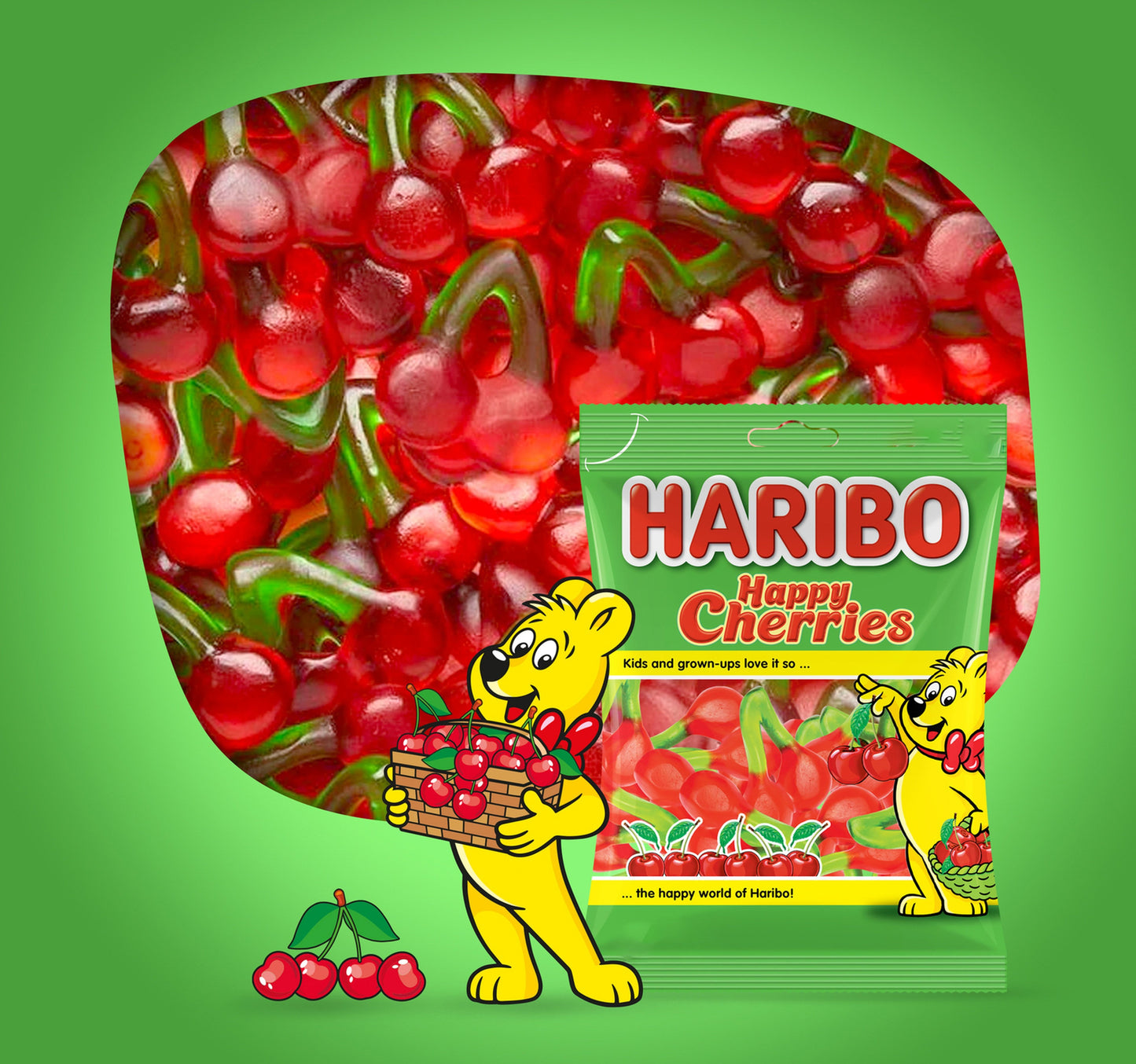 Haribo Happy Cherries Jelly Candy 80 g