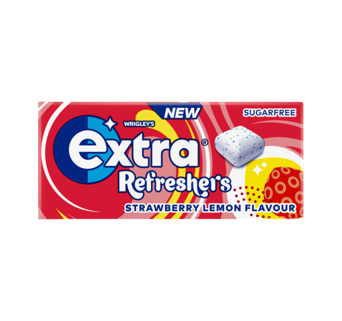 Wrigley's Extra Refreshers Strawberry, Lemon Flavour Sugar Free Gum 15.6 g