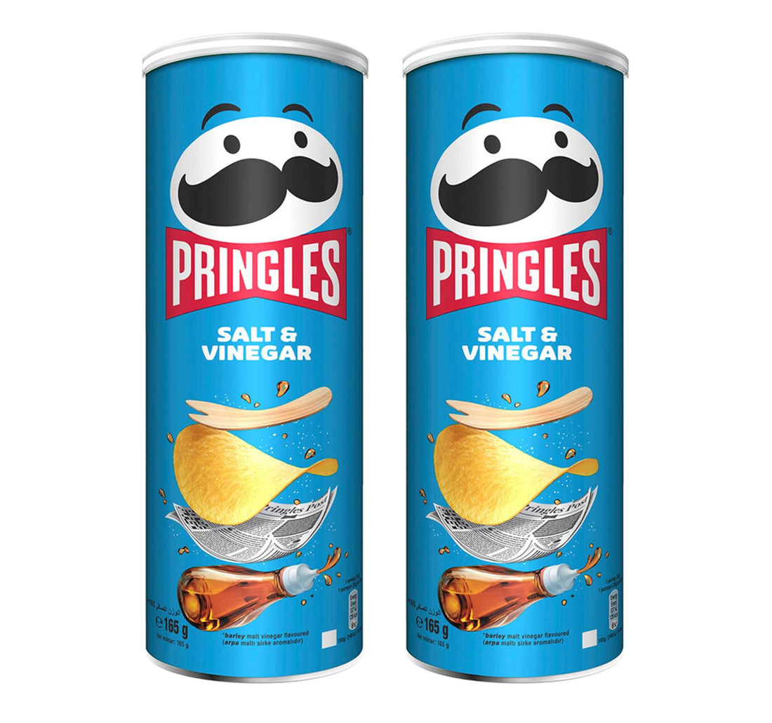 Pringles Salt & Vinegar Chips 2 x 165 g