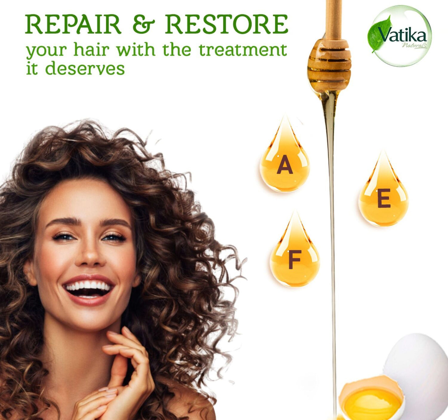 Vatika Naturals Repair & Restore Oil Replacement For Damaged Hair Split-Ends 200 ml