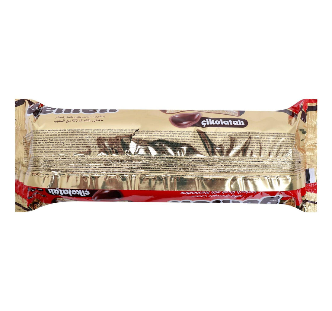 Aldiva Yemeli Milk Chocolate Coated Sandwich Biscuit with Marshmallow 240 g