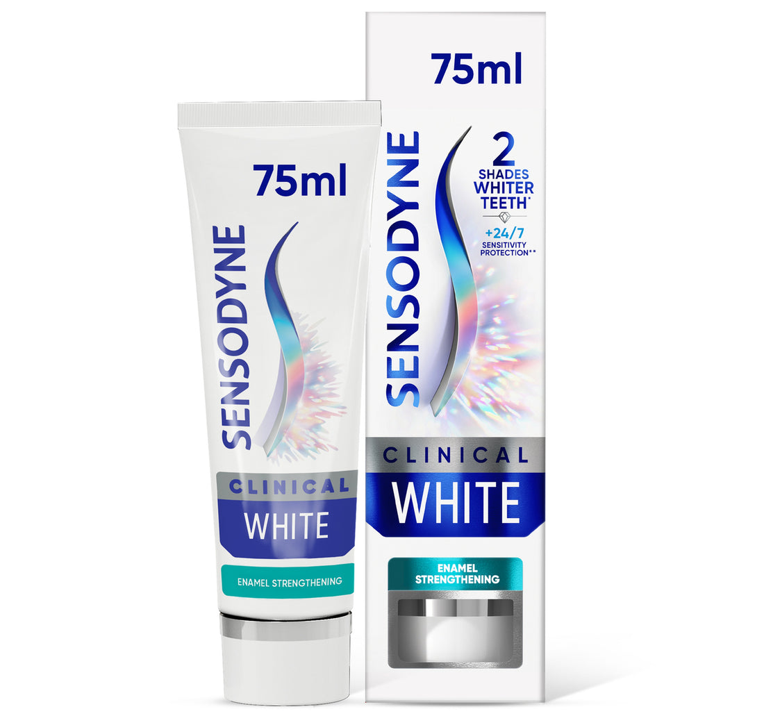 معجون أسنان سنسوداين كلينيكال وايت لتقوية مينا الأسنان 75 مل