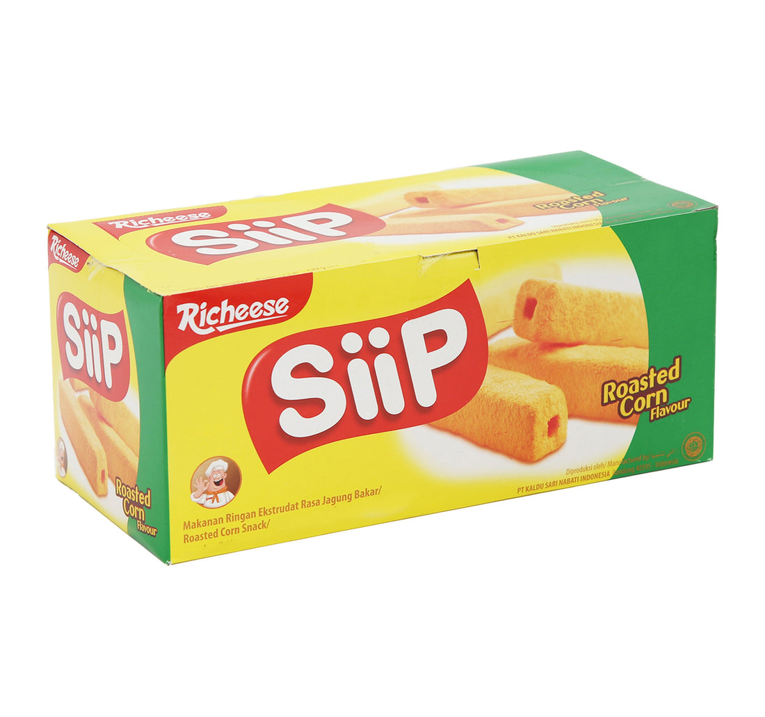 Nabati Richeese Siip Roasted Flavour Corn Snack 20 x 4 g