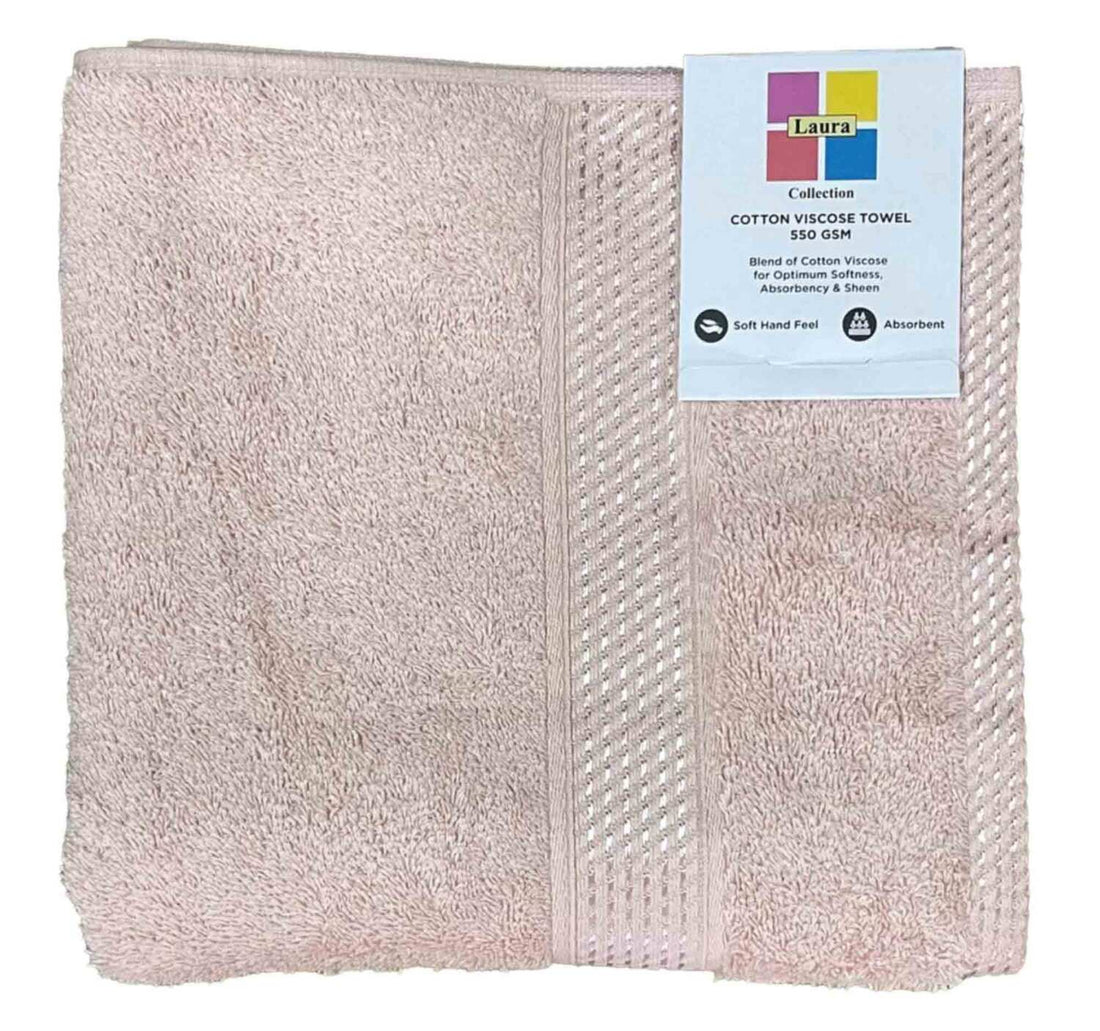 Laura Hand Towel 50x100 cm Soft Pink