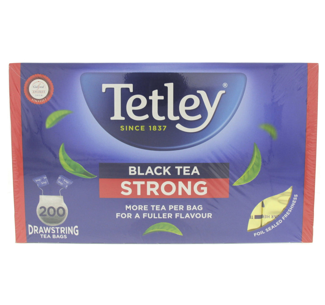 Tetley Black Tea Strong Drawstring Teabags 200pcs