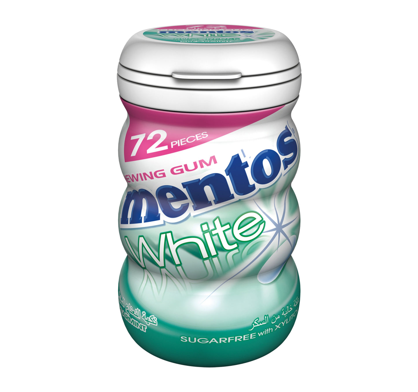 Mentos White Sugar Free Chewing Gum Spearmint Flavour 102.6 g