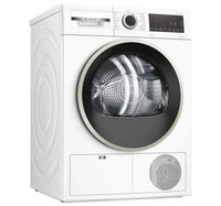 Bosch Series 4 Heat Pump Tumble Dryer, 9 kg, White, WQG24200GC