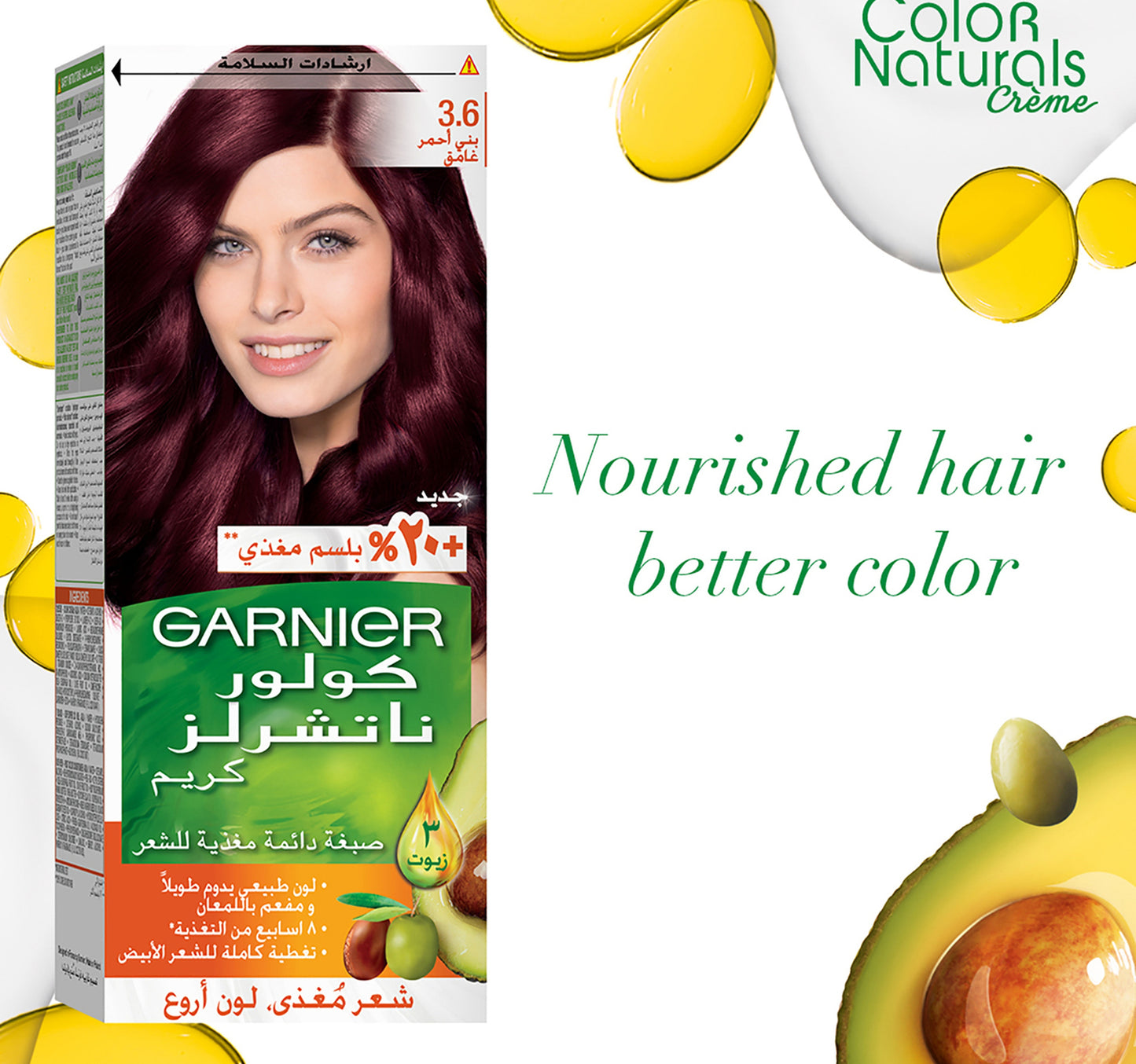 Garnier Color Naturals 3.6 Deep Red Brown 1 pkt