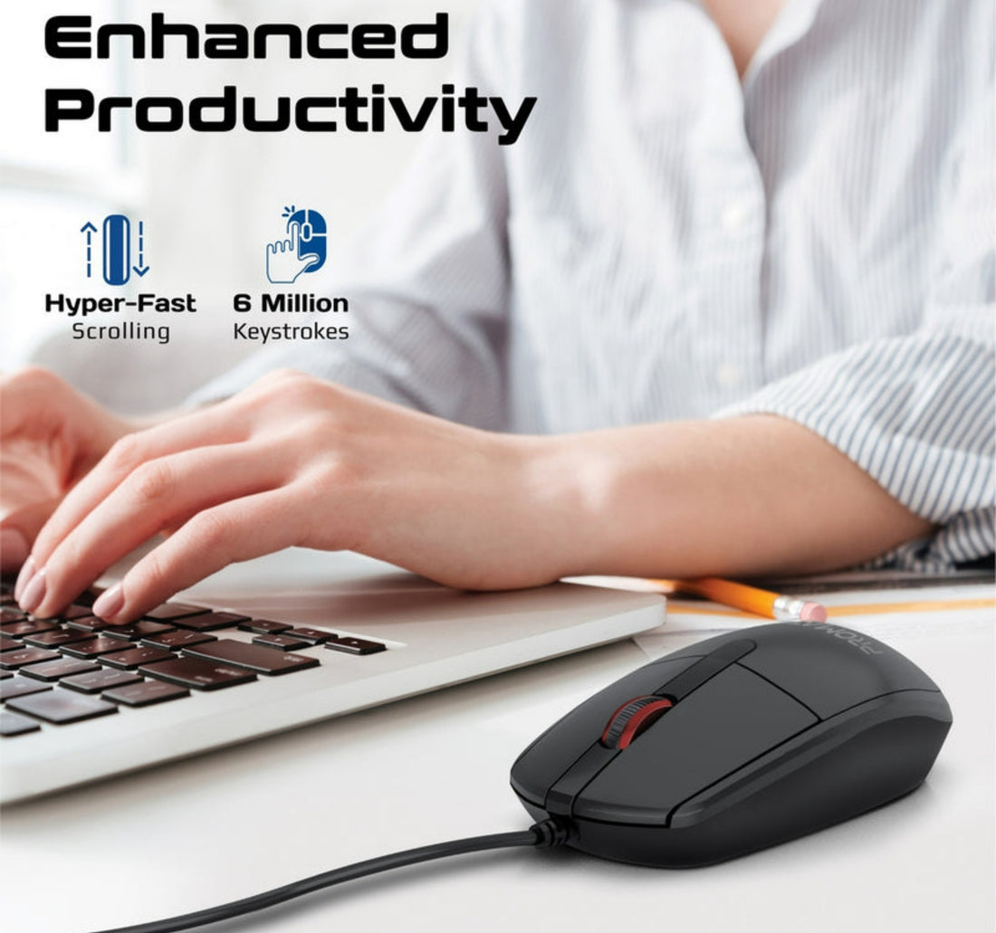 Promate Wired Optical Mouse, CM-1200