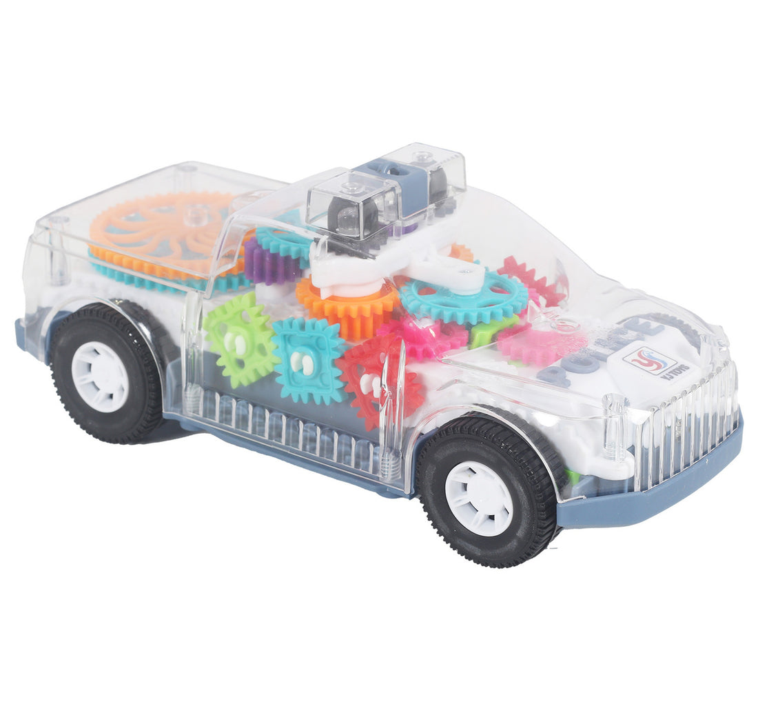 Dat Battery Operated Police Gear Car YJ38870