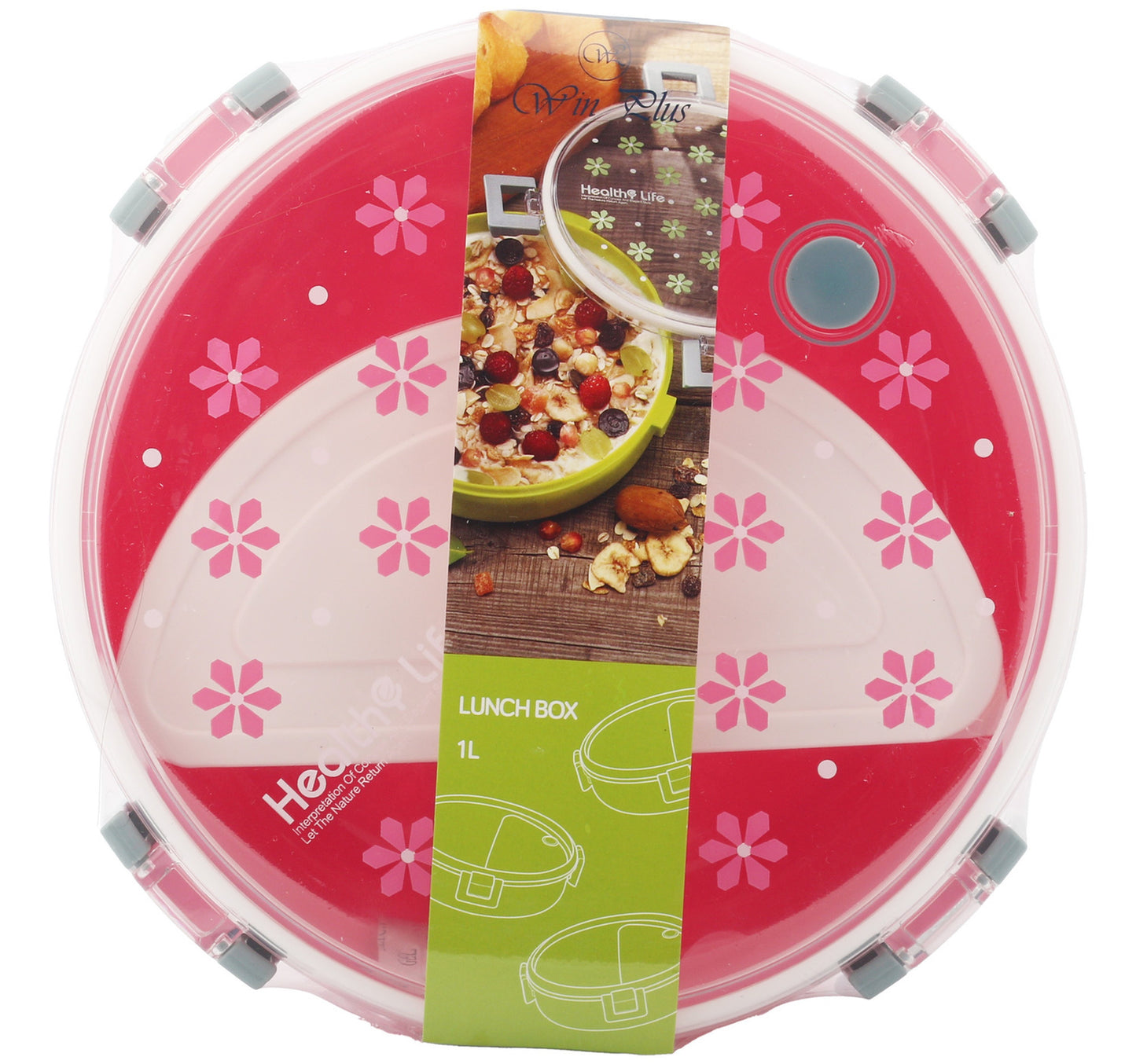 Win Plus Lunch Box Stainless Steel 8519 1 Litre Assorted