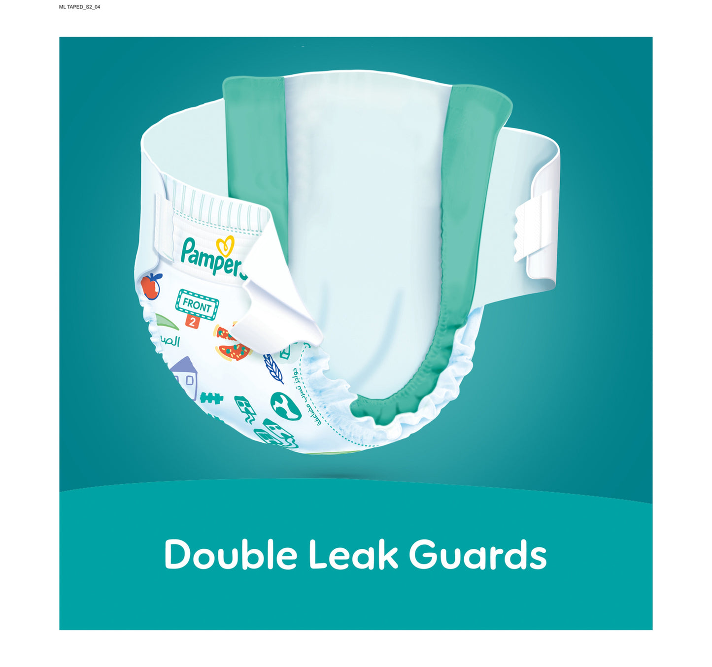 Pampers Rash Protection Taped Diapers, Size 2, 3-8kg, Mega Pack, 84 pcs