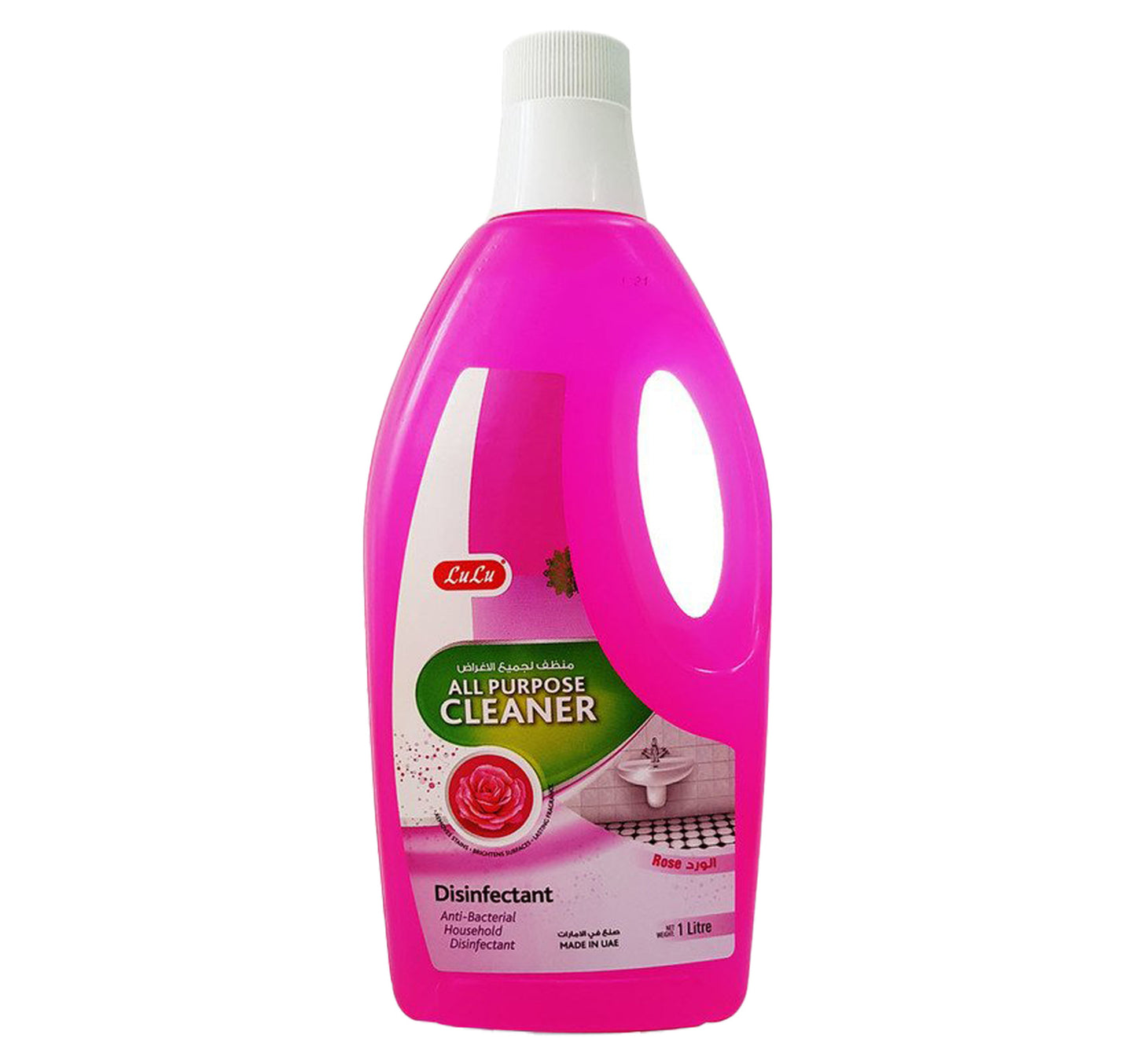 LuLu Disinfectant All Purpose Cleaner Rose 1 Litre