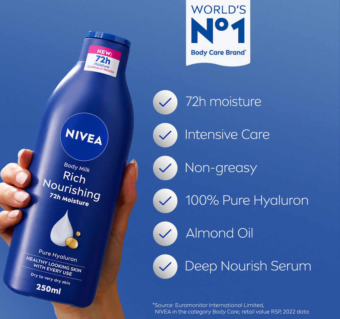 Nivea Body Lotion for Dry to Very Dry Skin Rich Nourishing 250 ml