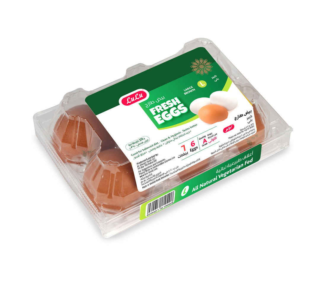 LuLu Brown Eggs Large 6 pcs