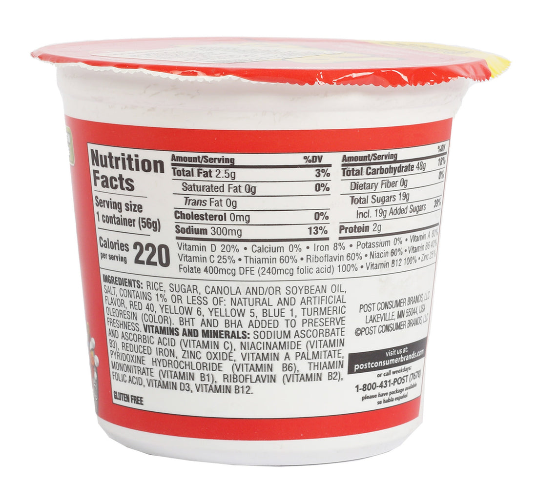 Post Fruity Pebbles Sweetened Rice Cereal 56 g