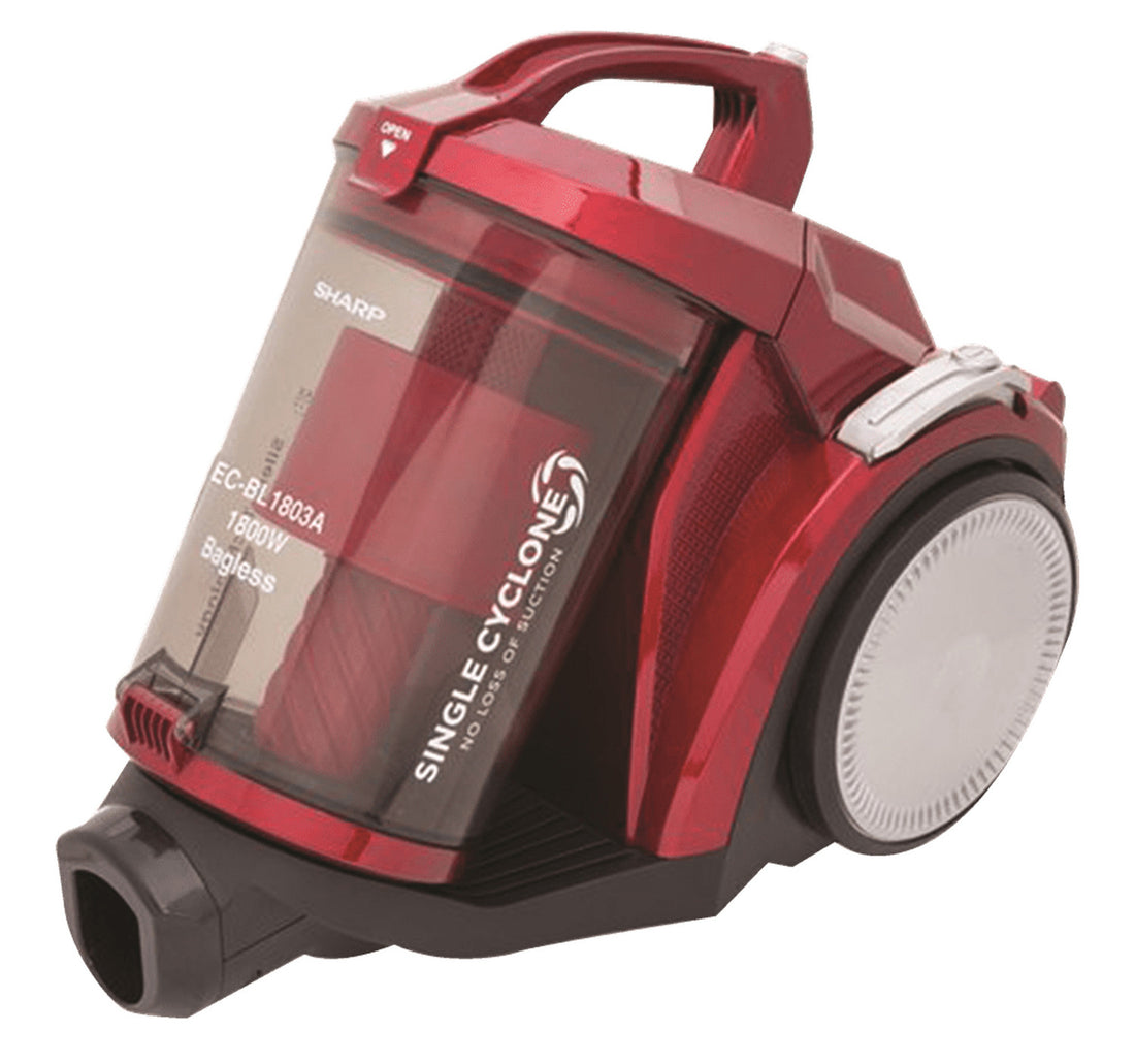 Sharp Canister Vacuum Cleaner with Bag, 1800 W, EC-BL1803A-RZ