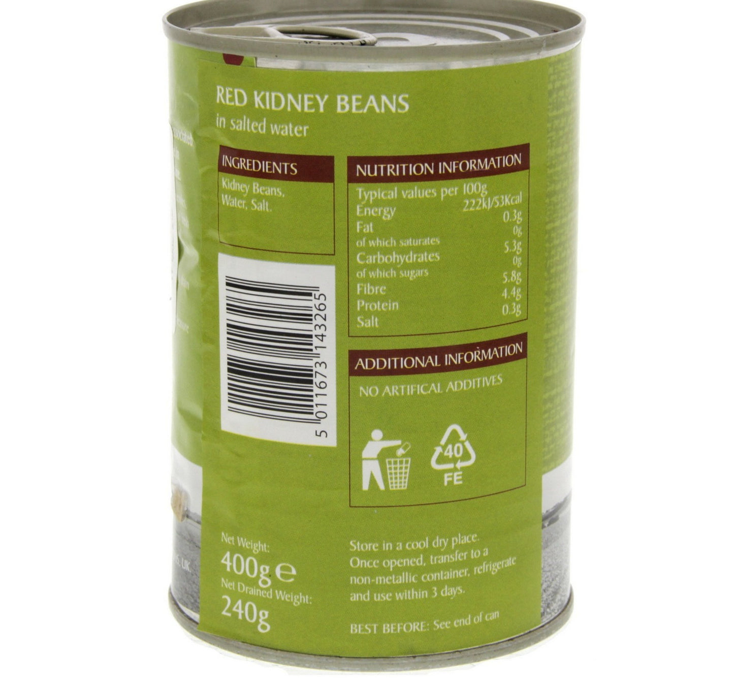 Epicure Red Kidney Beans in Salted Water 400 g