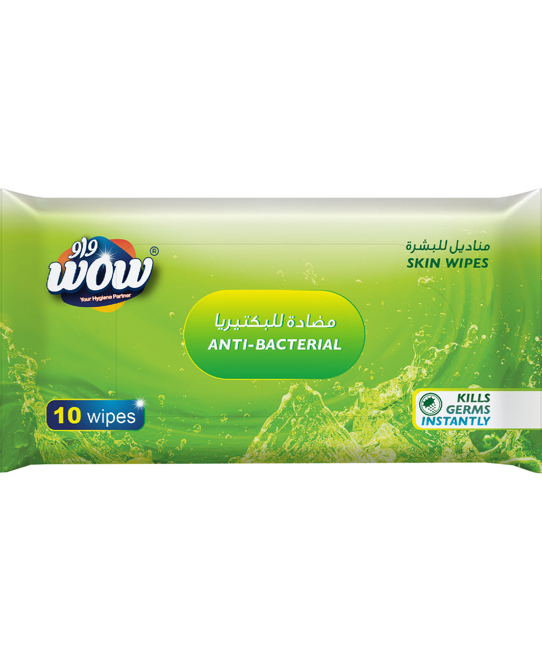 Wow Anti-Bacterial Skin Wipes 10 pcs