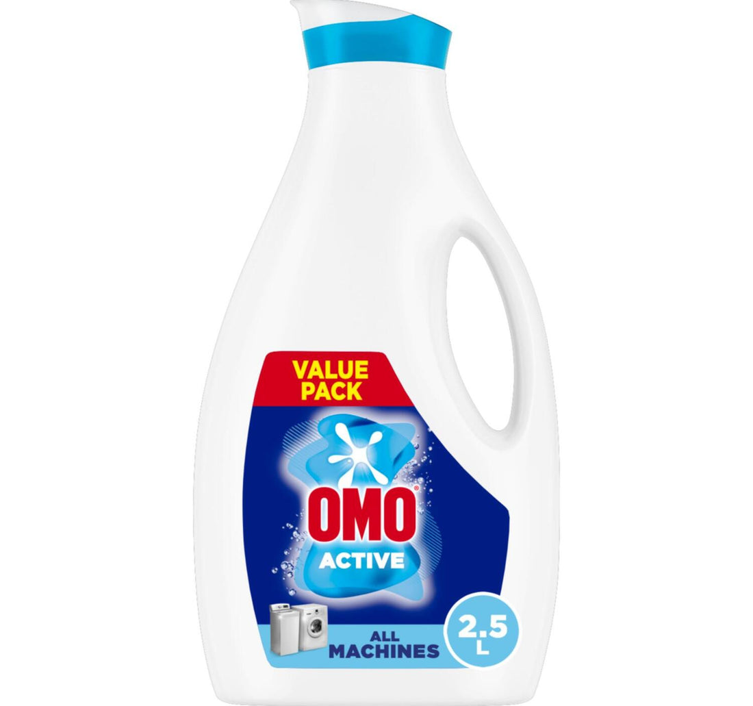 منظف الغسيل السائل أومو، عبوة اقتصادية فعالة، 2.5 لتر