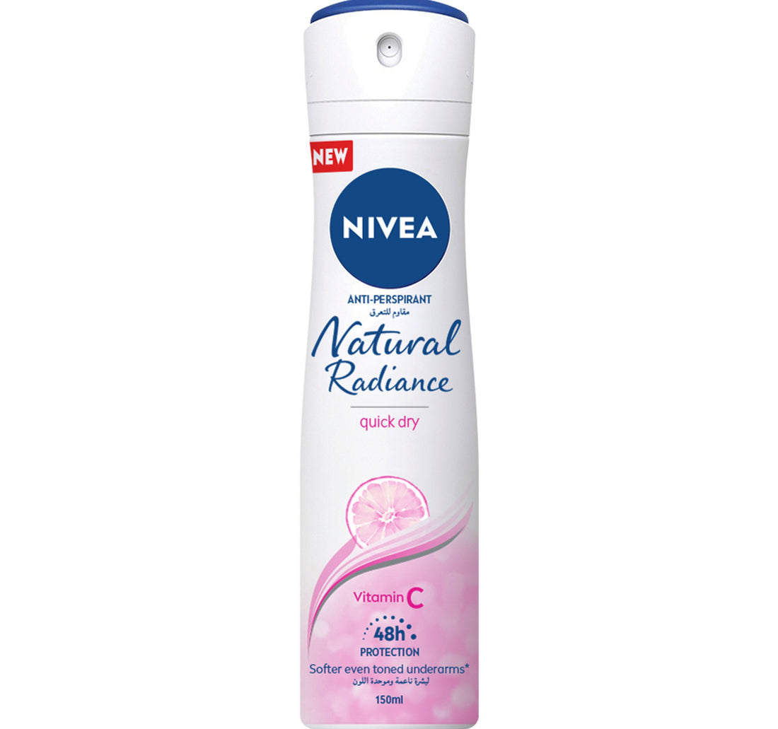 Nivea Natural Radiance Antiperspirant Spray for Women 150 ml