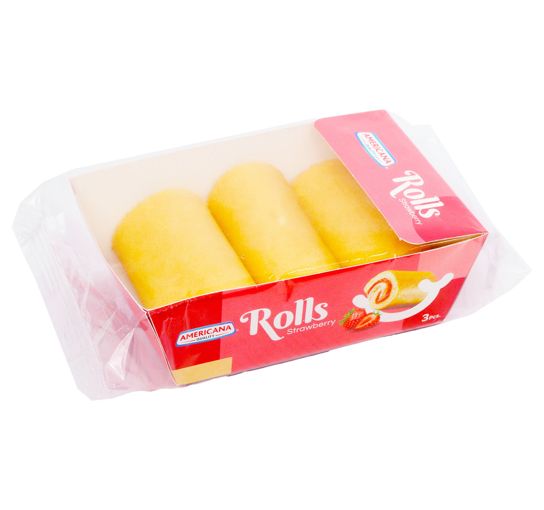 Americana Strawberry Mini Rolls 3 pcs 60 g