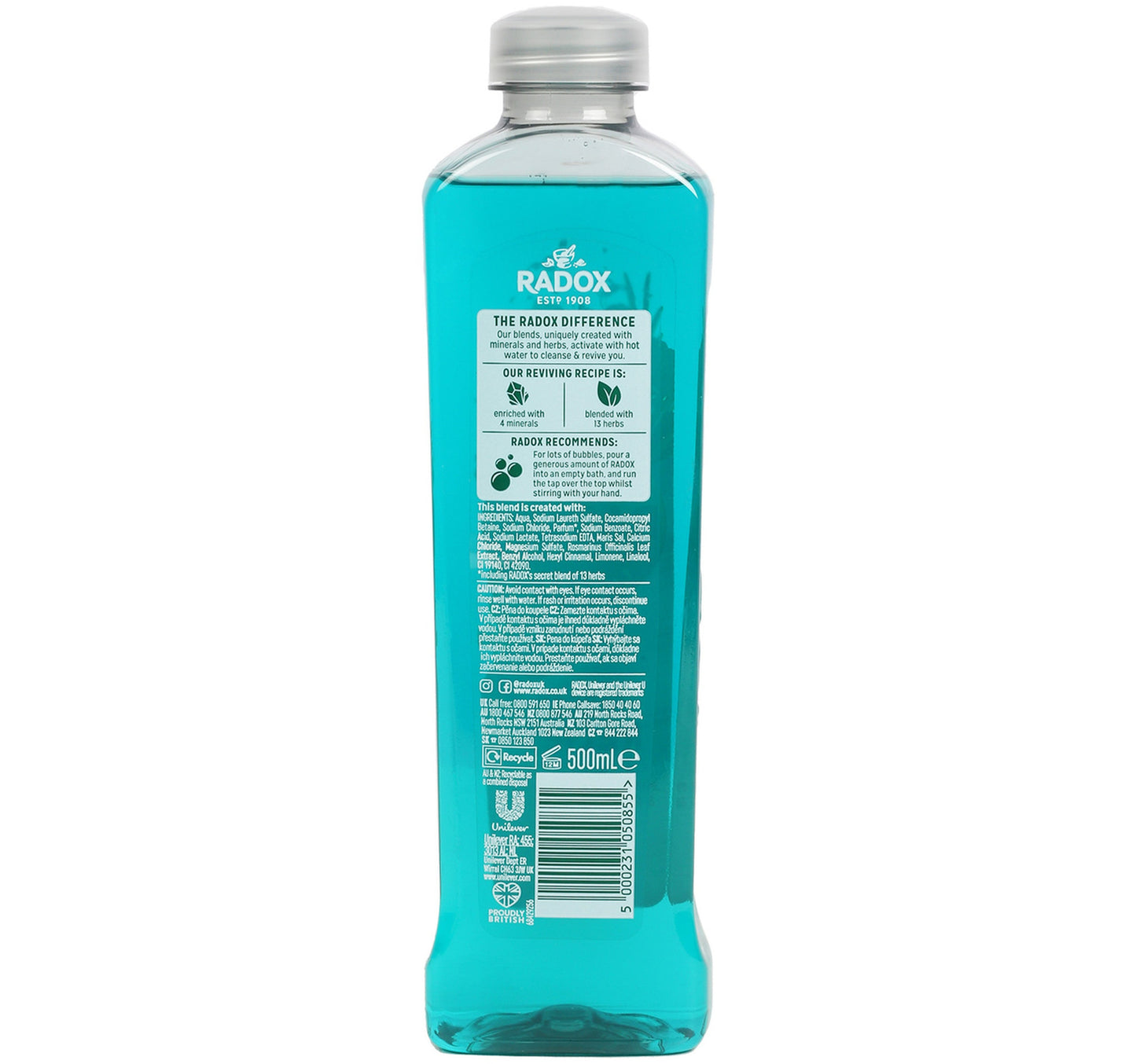 Radox Herbal Stress Relief Bath Soak 500 ml