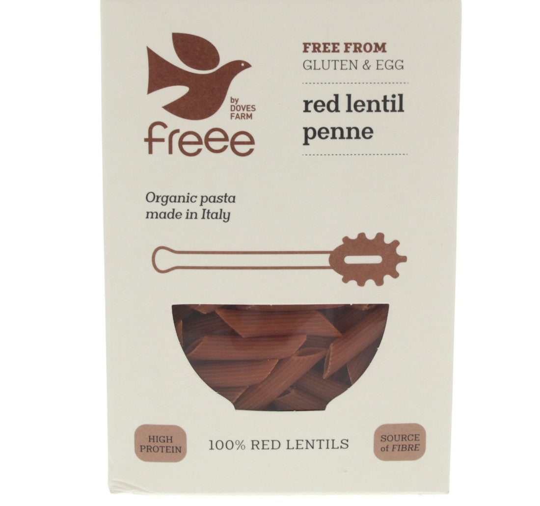 Doves Farm Freee Organic Red Lentil Penne Pasta 250 g Lulu Hypermarket