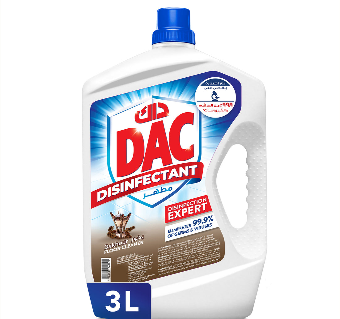 Dac Disinfectant Bakhour Floor Cleaner 3 Litres