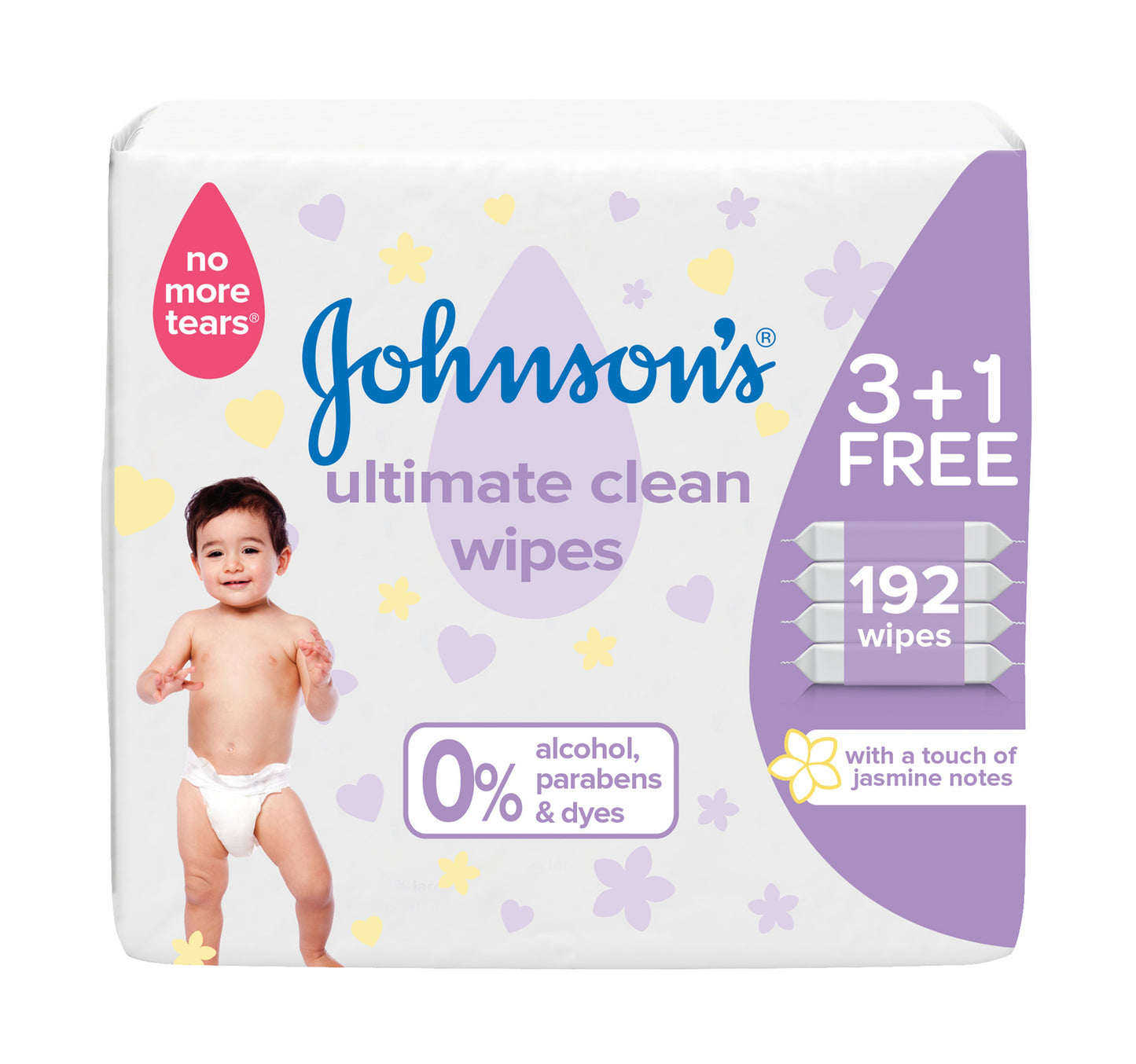 Johnson's Baby Wipes Ultimate Clean 192 pcs