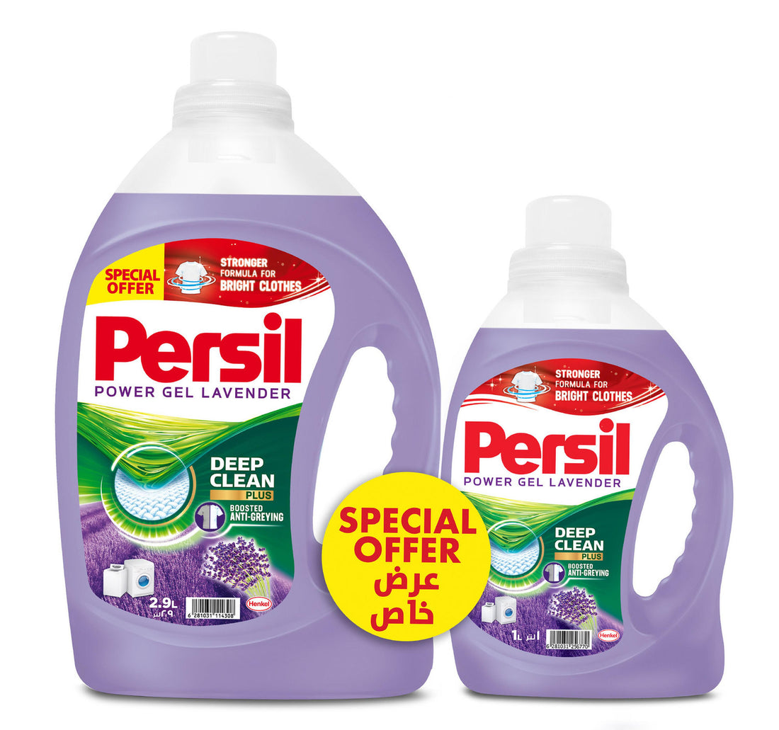 Persil Power Gel Lavender Value Pack 2.9 Litres + 1 Litre